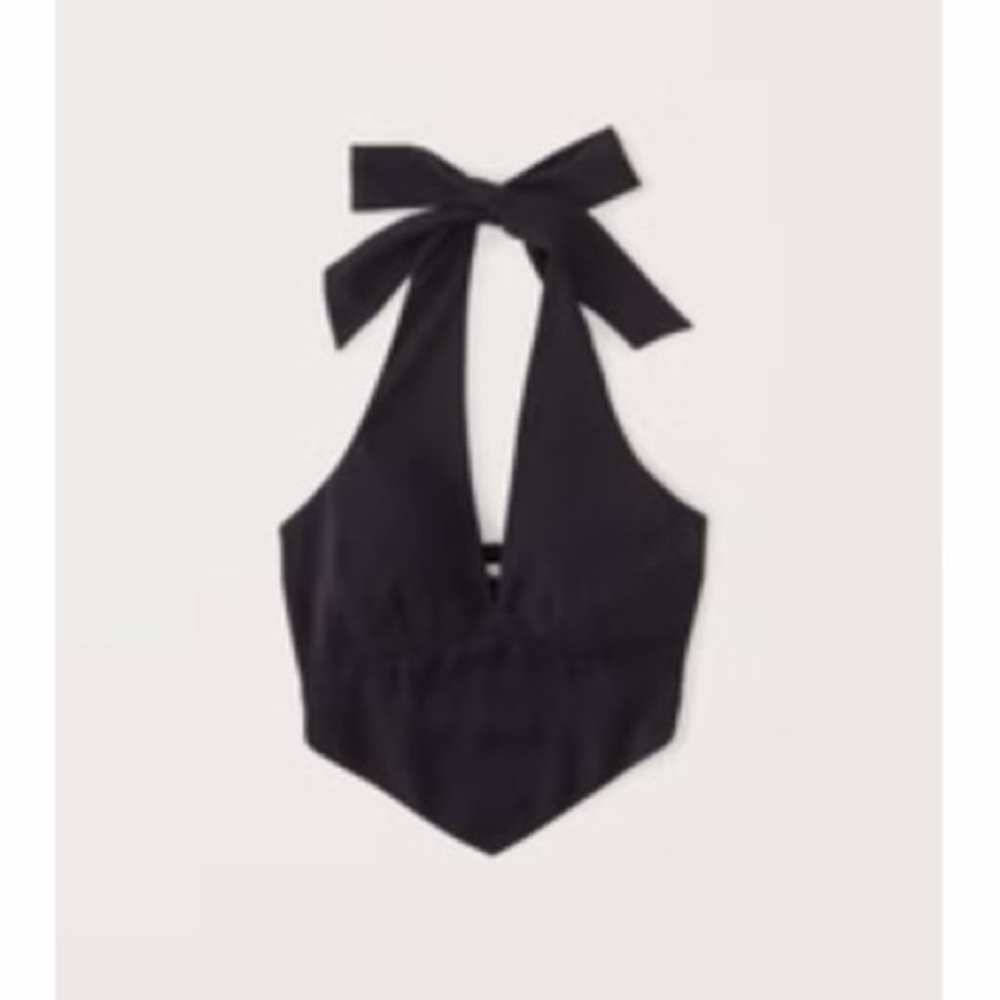 Abercrombie & Fitch Black Halter Top Women’s Small